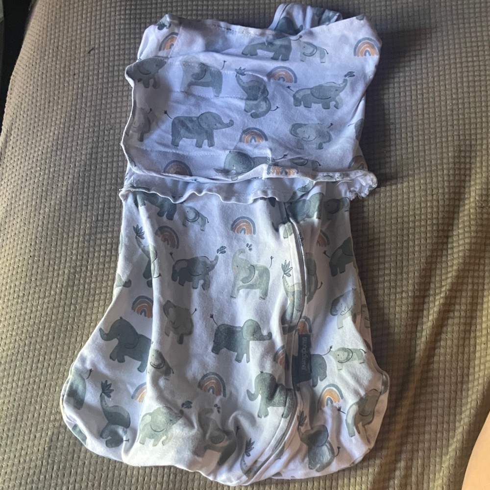 Elephant Print Swaddle